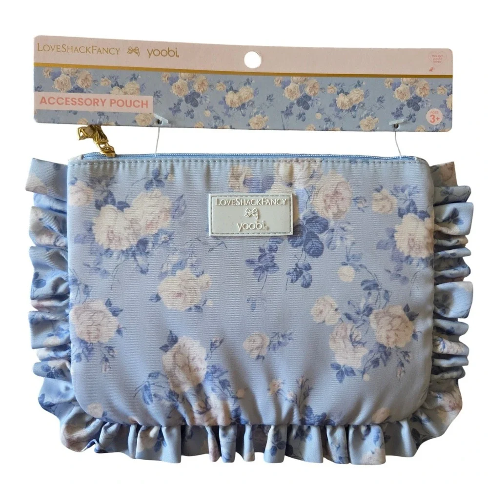 LoveShackFancy Yoobi Stationery Set OS Blue New Floral Notebook Pouch Folders